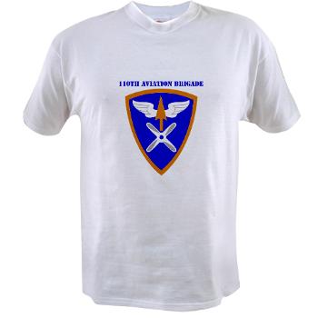 110AB - A01 - 04 - SSI - 110th Aviation Bde with Text Value T-Shirt