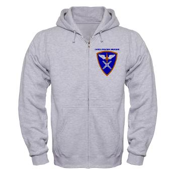 110AB - A01 - 03 - SSI - 110th Aviation Bde with Text Zip Hoodie