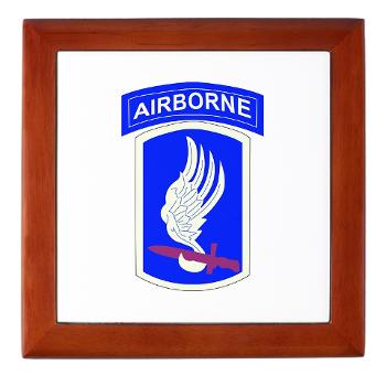 173ABCT - M01 - 03 - SSI - 173rd - Airborne Brigade Combat Team - Keepsake Box