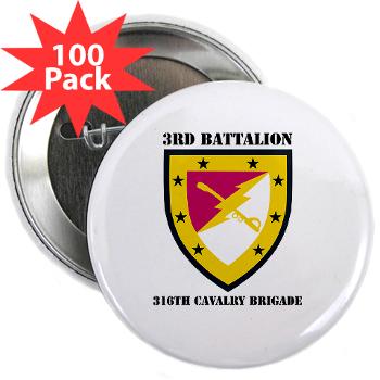 3BN316CB - M01 - 01 - SSI - 3BN - 316th Cavalry Brigade with Text - 2.25" Button (100 pack) - Click Image to Close