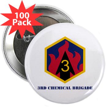 3CB - M01 - 01 - SSI - 3rd Chemical Bde with Text - 2.25" Button (100 pack) - Click Image to Close