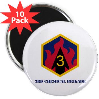 3CB - M01 - 01 - SSI - 3rd Chemical Bde with Text - 2.25" Magnet (10 pack)