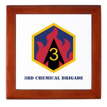 3CB - M01 - 03 - SSI - 3rd Chemical Bde with Text - Keepsake Box