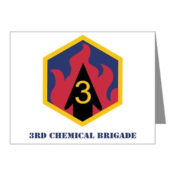 3CB - M01 - 02 - SSI - 3rd Chemical Bde with Text - Note Cards (Pk of 20) - Click Image to Close