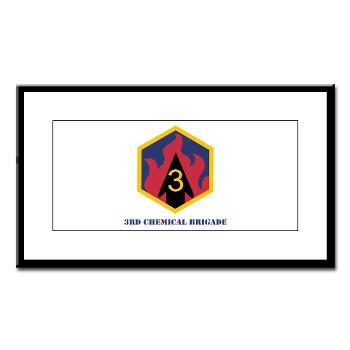 3CB - M01 - 02 - SSI - 3rd Chemical Bde with Text - Small Framed Print