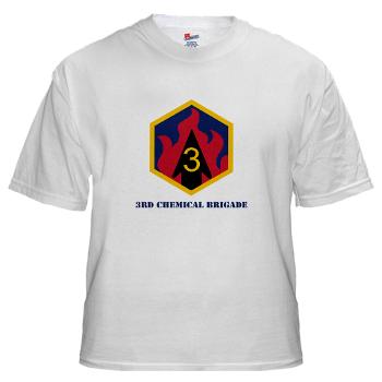 3CB - A01 - 04 - SSI - 3rd Chemical Bde with Text - White t-Shirt - Click Image to Close