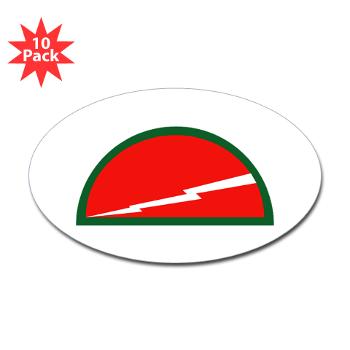 78DST - M01 - 01 - SSI - 78th Division (Traning Support) - Sticker (Oval 10 pk)