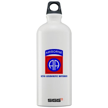 82DV - M01 - 03 - SSI - 82nd Airborne Division with Text Sigg Water Bottle 1.0L