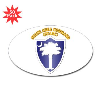 STARC - M01 - 01 - DUI - State Area Command (STARC) with Text - Sticker (Oval 50 pk)