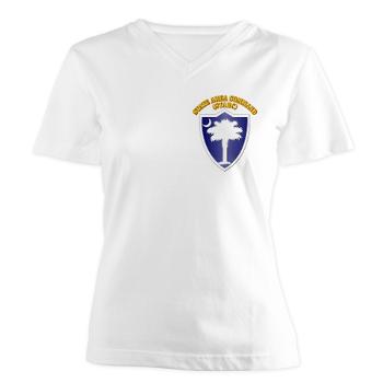 STARC - A01 - 04 - DUI - State Area Command (STARC) with Text - Women's V-Neck T-Shirt