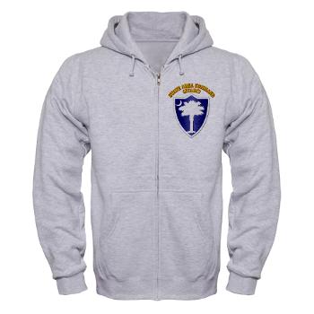 STARC - A01 - 03 - DUI - State Area Command (STARC) with Text - Zip Hoodie - Click Image to Close