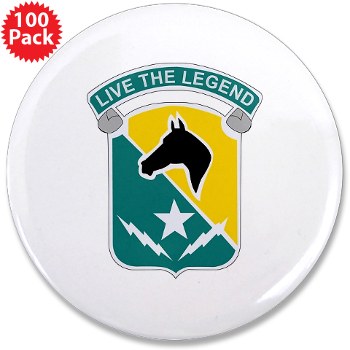 STB - M01 - 01 - DUI - 1st Cav Div - Special Troops Bn - 3.5" Button (100 pack)