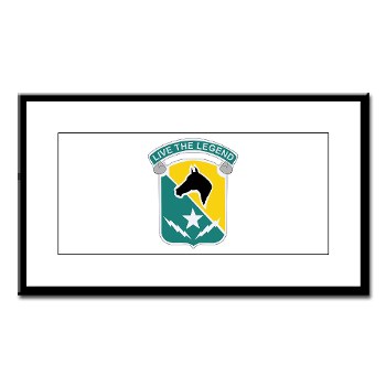 STB - M01 - 02 - DUI - 1st Cav Div - Special Troops Bn - Small Framed Print