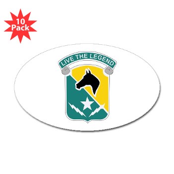 STB - M01 - 01 - DUI - 1st Cav Div - Special Troops Bn - Sticker (Oval 10 pk)