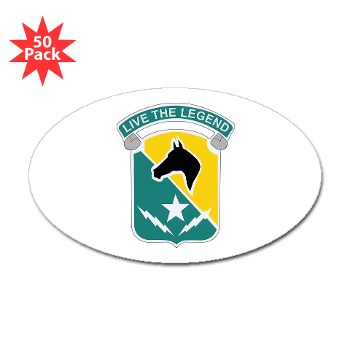 STB - M01 - 01 - DUI - 1st Cav Div - Special Troops Bn - Sticker (Oval 50 pk) - Click Image to Close