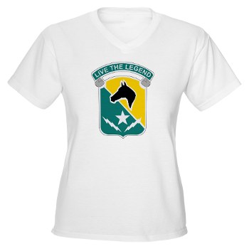 STB - A01 - 04 - DUI - 1st Cav Div - Special Troops Bn - Women's V-Neck T-Shirt