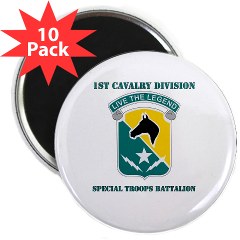 STB - M01 - 01 - DUI - 1st Cav Div - Special Troops Bn with Text - 2.25" Magnet (10 pack)