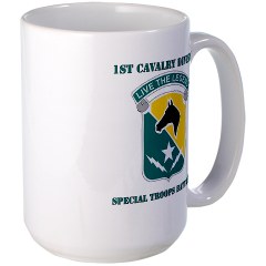 STB - M01 - 03 - DUI - 1st Cav Div - Special Troops Bn with Text - Large Mug - Click Image to Close