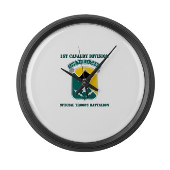 STB - M01 - 03 - DUI - 1st Cav Div - Special Troops Bn with Text - Large Wall Clock - Click Image to Close