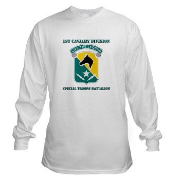 STB - A01 - 03 - DUI - 1st Cav Div - Special Troops Bn with Text - Long Sleeve T-Shirt - Click Image to Close