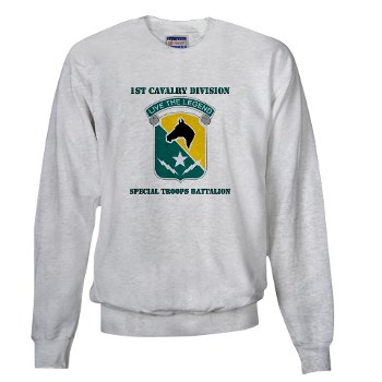 STB - A01 - 03 - DUI - 1st Cav Div - Special Troops Bn with Text - Sweatshirt - Click Image to Close