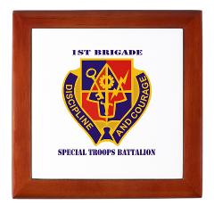 STB1B - M01 - 03 - DUI - Special Troops Battalion, 1st Brigade with Text - Keepsake Box