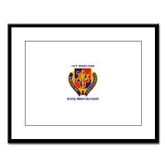 STB1B - M01 - 02 - DUI - Special Troops Battalion, 1st Brigade with Text - Large Framed Print