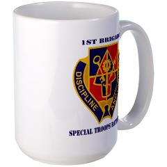 STB1B - M01 - 03 - DUI - Special Troops Battalion, 1st Brigade with Text - Large Mug