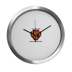 STB1B - M01 - 03 - DUI - Special Troops Battalion, 1st Brigade with Text - Modern Wall Clock