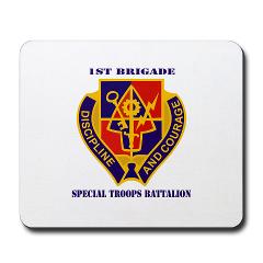 STB1B - M01 - 03 - DUI - Special Troops Battalion, 1st Brigade with Text - Mousepad