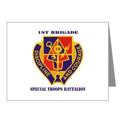 STB1B - M01 - 02 - DUI - Special Troops Battalion, 1st Brigade with Text - Note Cards (Pk of 20)