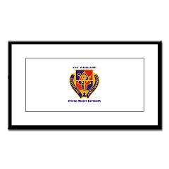 STB1B - M01 - 02 - DUI - Special Troops Battalion, 1st Brigade with Text - Small Framed Print