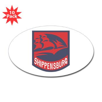 SU - M01 - 01 - SSI - ROTC - Shippensburg University - Sticker (Oval 10 pk)