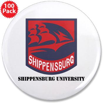 SU - M01 - 01 - SSI - ROTC - Shippensburg University with Text - 3.5" Button (100 pack)