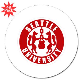 SU - M01 - 01 - SSI - ROTC - Seattle University - 3" Lapel Sticker (48 pk)