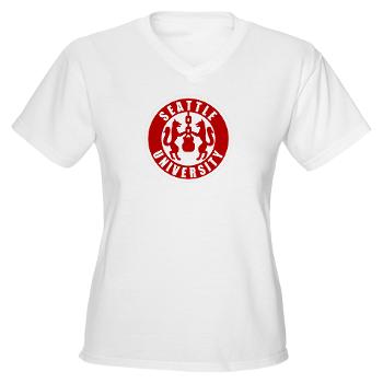 SU - A01 - 04 - SSI - ROTC - Seattle University - Women's V-Neck T-Shirt