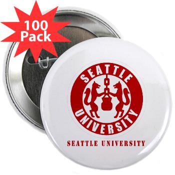SU - M01 - 01 - SSI - ROTC - Seattle University with Text - 2.25" Button (100 pack