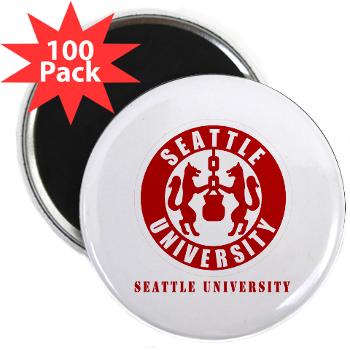 SU - M01 - 01 - SSI - ROTC - Seattle University with Text - 2.25" Magnet (100 pack