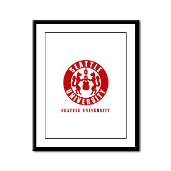 SU - M01 - 02 - SSI - ROTC - Seattle University with Text - Framed Panel Print - Click Image to Close