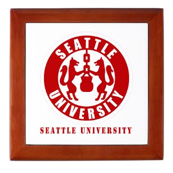 SU - M01 - 03 - SSI - ROTC - Seattle University with Text - Keepsake Box