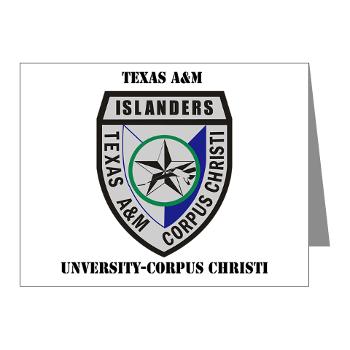TAMUCC - M01 - 02 - SSI - ROTC - Texas A&M Unversity-Corpus Christi with Text - Note Cards (Pk of 20) - Click Image to Close
