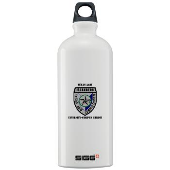 TAMUCC - M01 - 03 - SSI - ROTC - Texas A&M Unversity-Corpus Christi with Text - Sigg Water Bottle 1.0L
