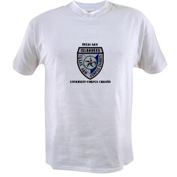 TAMUCC - A01 - 04 - SSI - ROTC - Texas A&M Unversity-Corpus Christi with Text - Value T-shirt - Click Image to Close