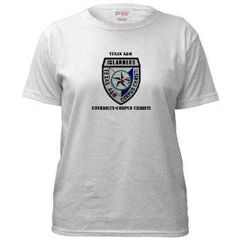 TAMUCC - A01 - 04 - SSI - ROTC - Texas A&M Unversity-Corpus Christi with Text - Women's T-Shirt - Click Image to Close