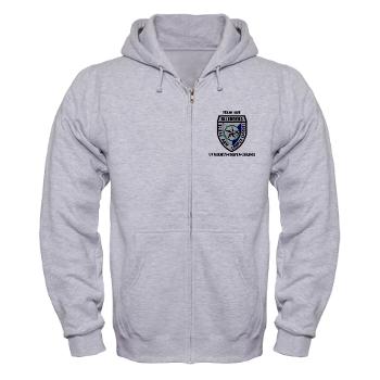 TAMUCC - A01 - 03 - SSI - ROTC - Texas A&M Unversity-Corpus Christi with Text - Zip Hoodie