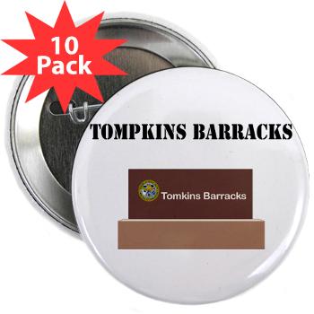 TBarracks - M01 - 01 - Tompkins Barracks with Text - 2.25" Button (10 pack)