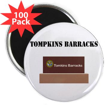 TBarracks - M01 - 01 - Tompkins Barracks with Text - 2.25" Magnet (100 pack)
