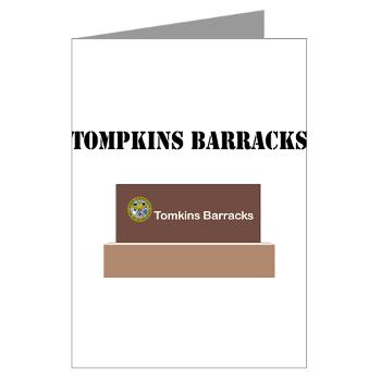 TBarracks - M01 - 02 - Tompkins Barracks with Text - Greeting Cards (Pk of 10)