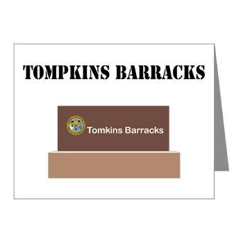 TBarracks - M01 - 02 - Tompkins Barracks with Text - Note Cards (Pk of 20)