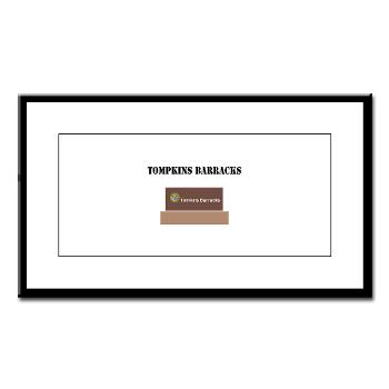TBarracks - M01 - 02 - Tompkins Barracks with Text - Small Framed Print